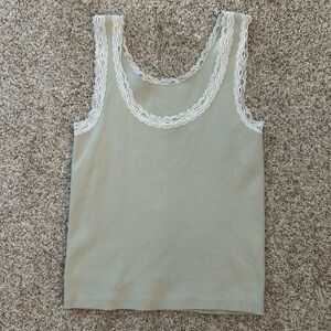 brandy melville ronnie mint lace tank